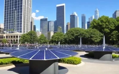 Fontanny solarno-wodne: jak wykorzystać energię słoneczną do zasilania fontann miejskich i redukcji zużycia energii elektrycznej?