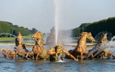 Fontanna Apollo w Wersalu, Francja – część ogromnego kompleksu ogrodowego w Wersalu.