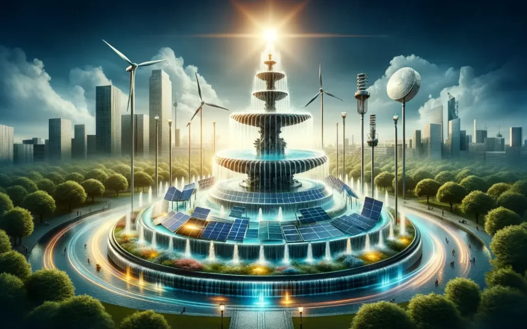 Energia odnawialna w&nbsp;zasilaniu fontann miejskich