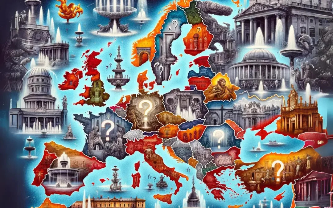Który&nbsp;kraj ma&nbsp;najwięcej fontann?