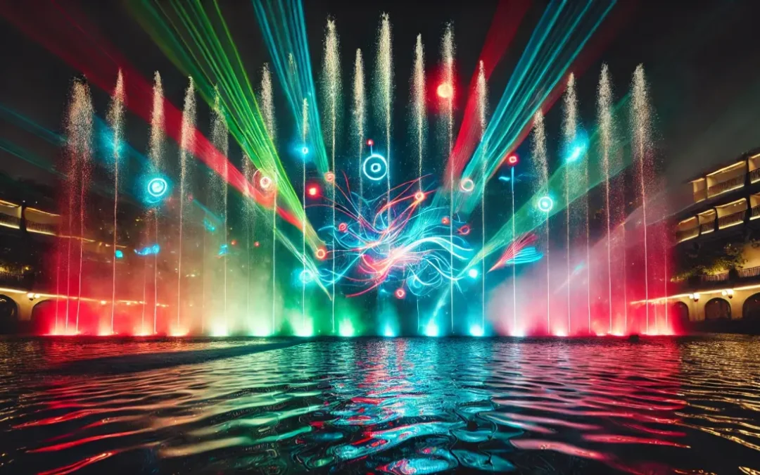 Sztuka projekcji laserowej na&nbsp;wodzie – Nowa era fontann multimedialnych