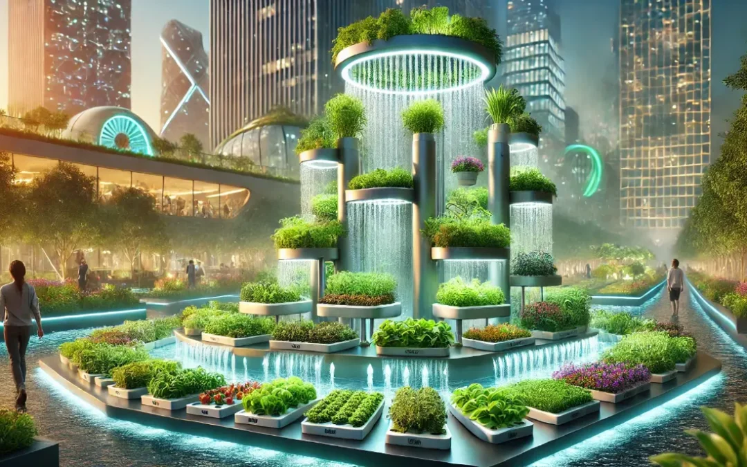 Zielone fontanny: Integracja hydroponiki z&nbsp;wodnymi instalacjami