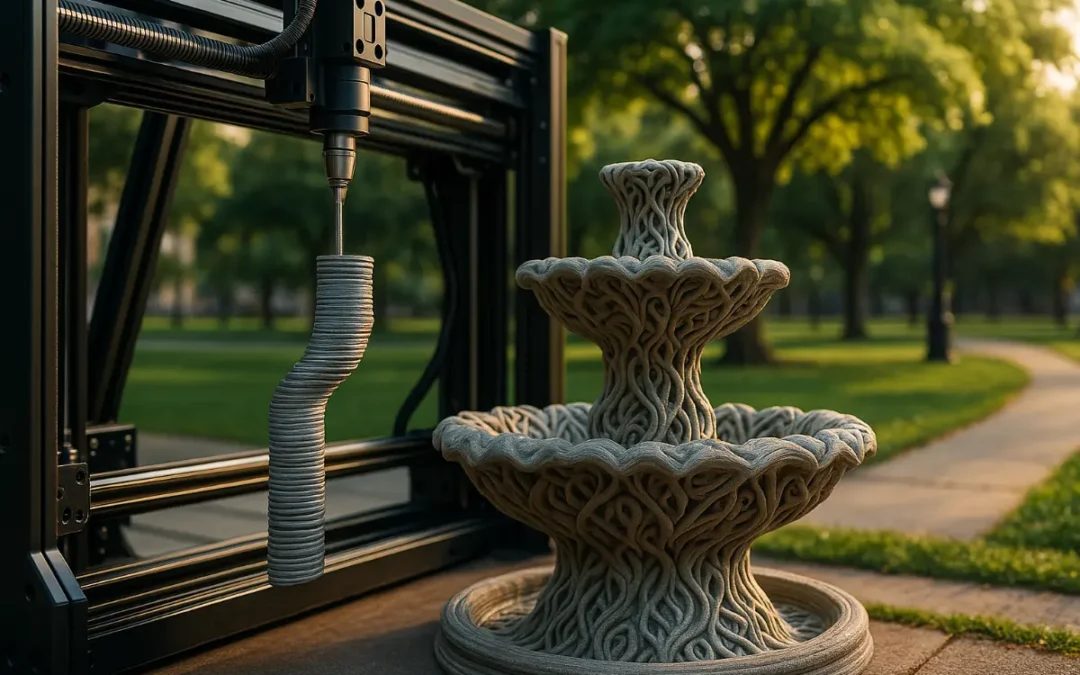 Prefabrykowane moduły i&nbsp;druk 3D: rewolucja w&nbsp;szybkim budowaniu fontann
