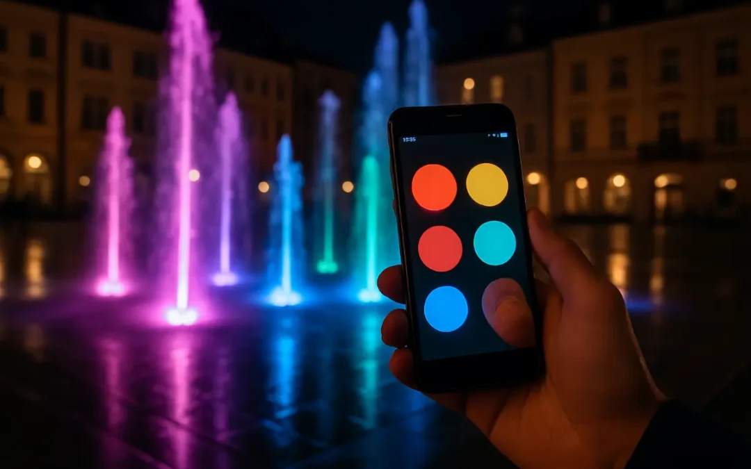 Mikropłatności za&nbsp;wodny show – sterowanie strumieniami SMS-em lub aplikacją