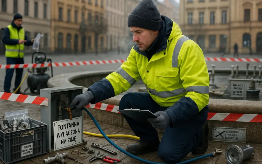 Dezaktywacja fontann na&nbsp;zimę: Procedury, koszty i&nbsp;najczęstsze błędy prowadzące do&nbsp;awarii wiosennych.