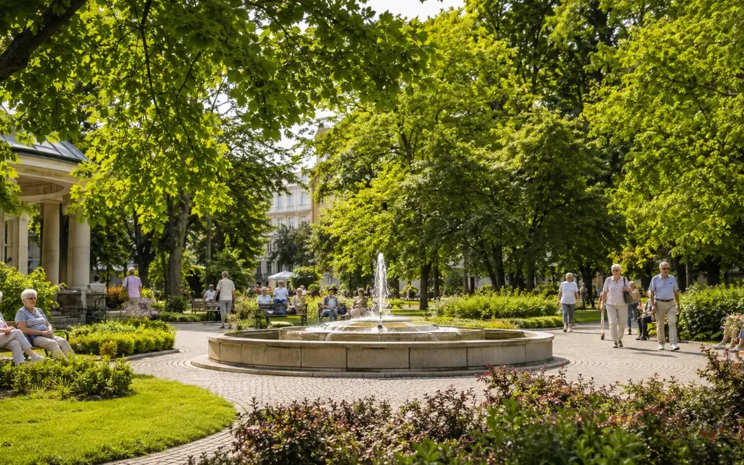 Fontanna w&nbsp;uzdrowisku i&nbsp;sanatorium – higiena medyczna, akustyka terapeutyczna i&nbsp;realia kontraktu z&nbsp;NFZ