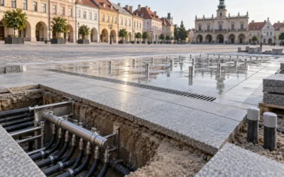 Fontanna w przetargu na rewitalizację rynku: generalny wykonawca, podwykonawca specjalistyczny i koordynacja branż – jak nie zgubić technologii w dużym kontrakcie